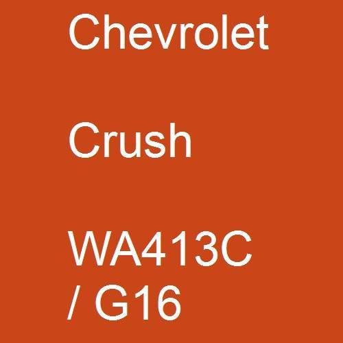 Chevrolet, Crush, WA413C / G16.